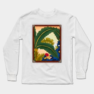 Minhwa: Plantain Garden in the Afternoon (Korean traditional/folk art) Long Sleeve T-Shirt